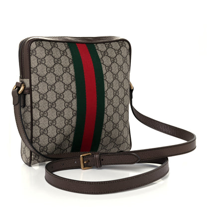 Gucci GG Supreme Monogram Web Small Ophidia Messenger Bag Brown 3 of 12