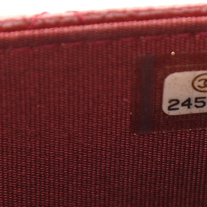 Chanel Caviar Quilted Golden Class Wallet On Chain WOC Red 8 of 12