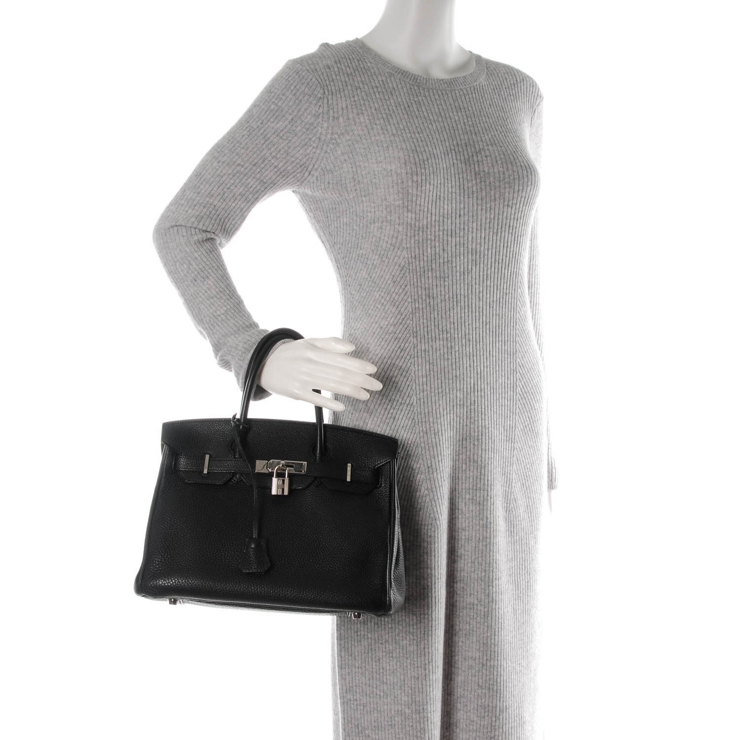 Taurillon Clemence Birkin 30 Black