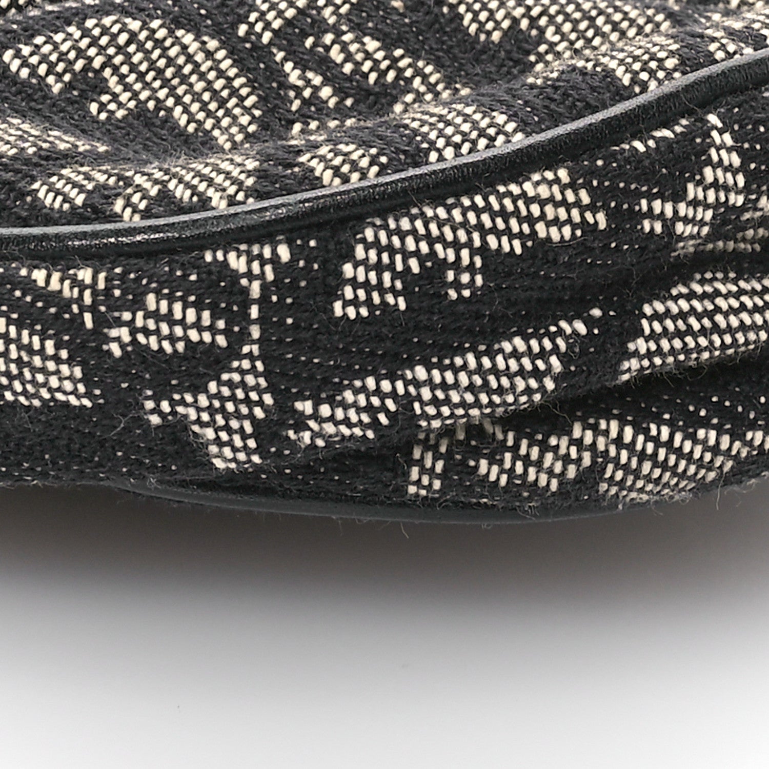 Christian Dior Monogram Mini Saddle Pochette Black 9 of 11