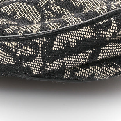 Christian Dior Monogram Mini Saddle Pochette Black 9 of 11