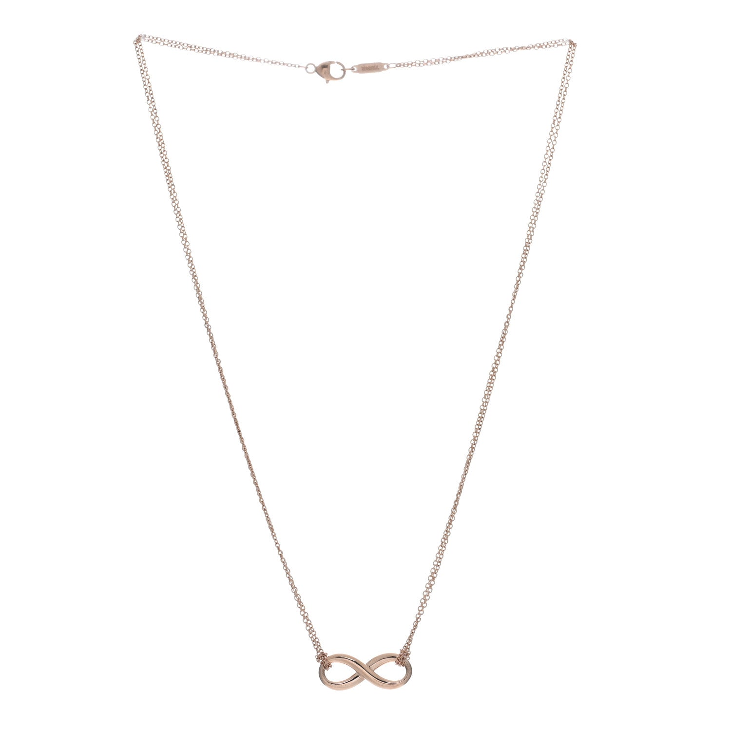 Tiffany Rubedo Infinity Double Chain Necklace 3 of 5