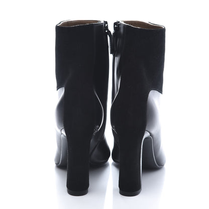 Hermes Nappa Suede Goatskin Jumper Ankle Boot 35 Black 6 of 9