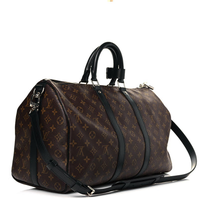 Louis Vuitton Monogram Macassar Keepall Bandouliere 45 3 of 11