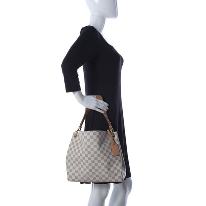 Louis Vuitton Damier Azur Graceful PM Beige 2 of 11
