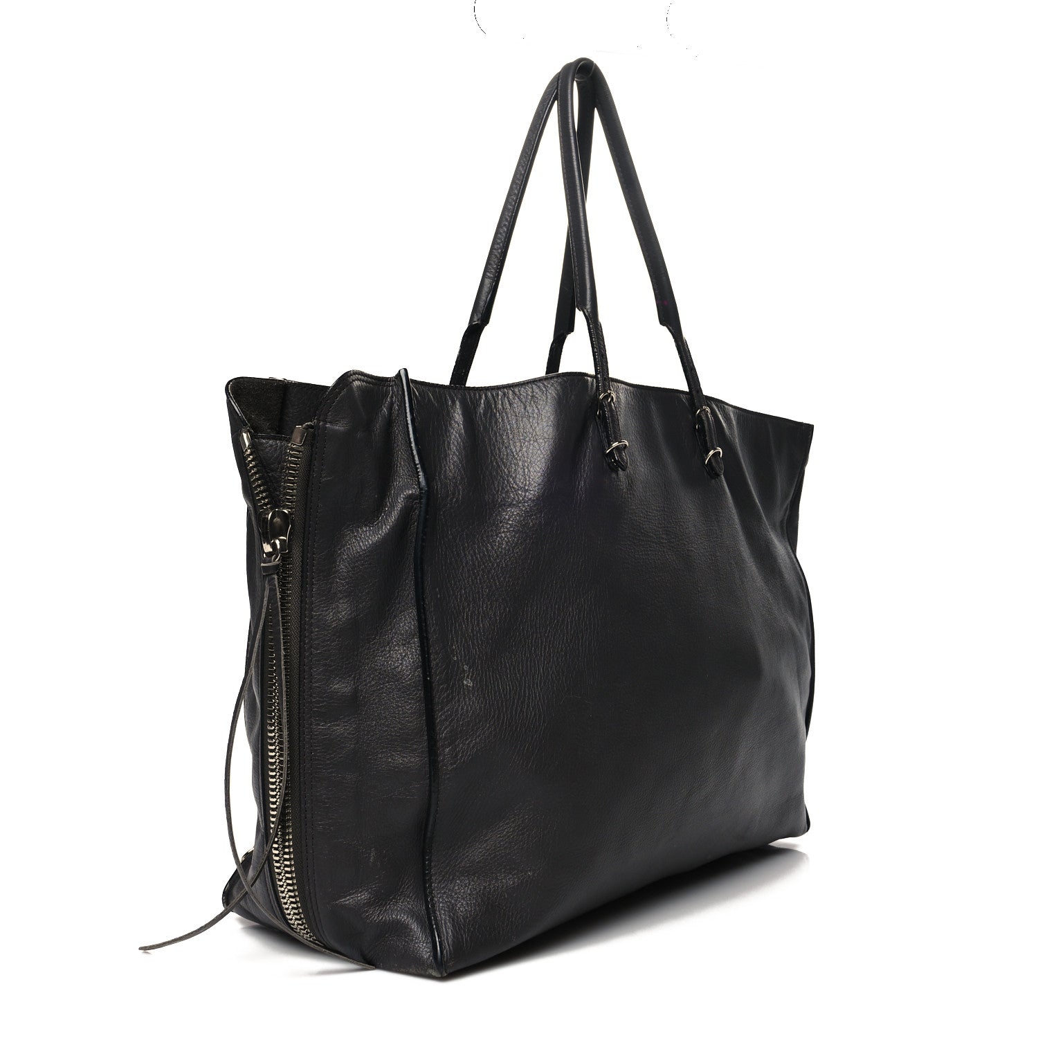 Balenciaga Veau Papier A4 Zip Around Tote Gris Fossile 3 of 15