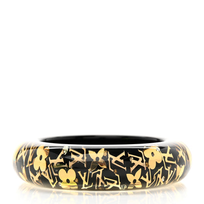 Louis Vuitton Resin Swarovski Medium Inclusion Bracelet GM Black 5 of 8
