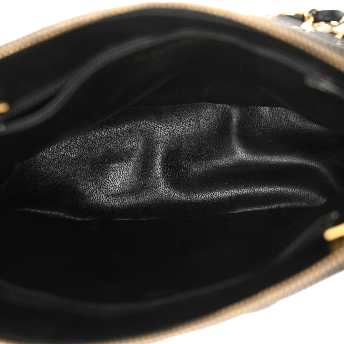 Lambskin Quilted Shoulder Bag Black