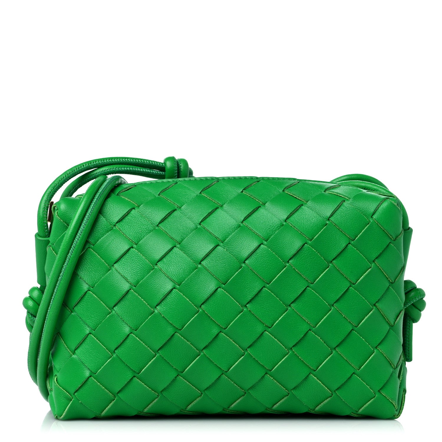 Bottega Veneta Nappa Intrecciato Mini Loop Camera Bag Parakeet 1 of 8