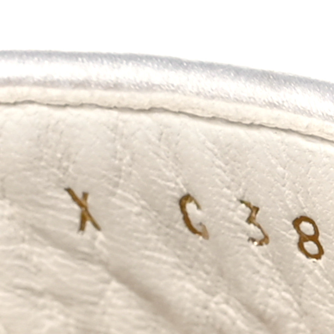 Terry Cloth Raffia CC Logo Thong Sandals 40.5 White