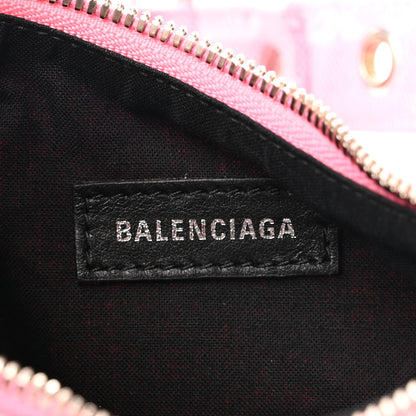 Balenciaga Denim BB Monogram Le Cagole Shoulder Bag XS Pink 6 of 11