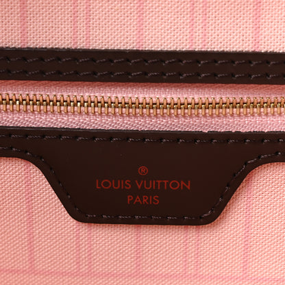 Louis Vuitton Damier Ebene Neo Neverfull MM Rose Ballerine 6 of 10