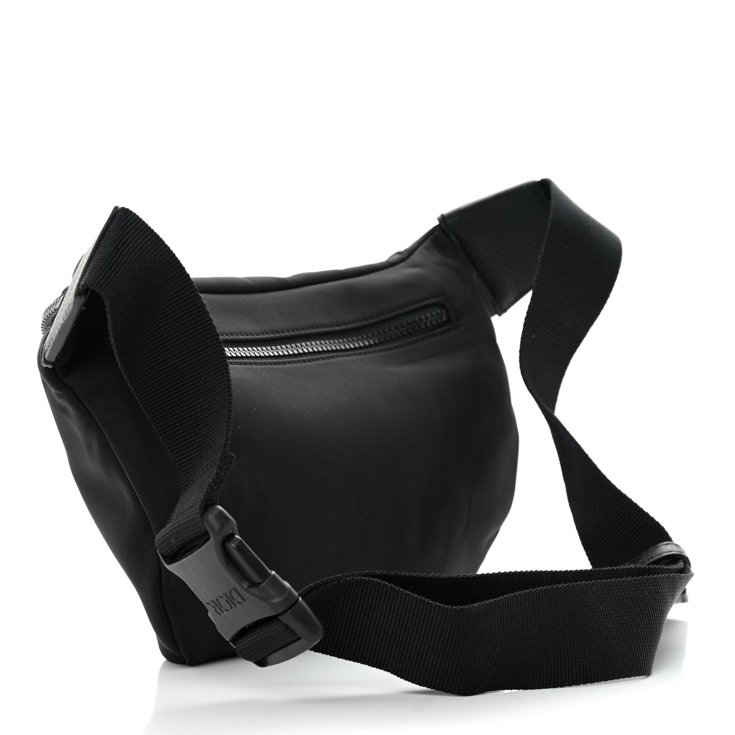 X KAWS Nylon Calfskin Bee Belt Bag Black
