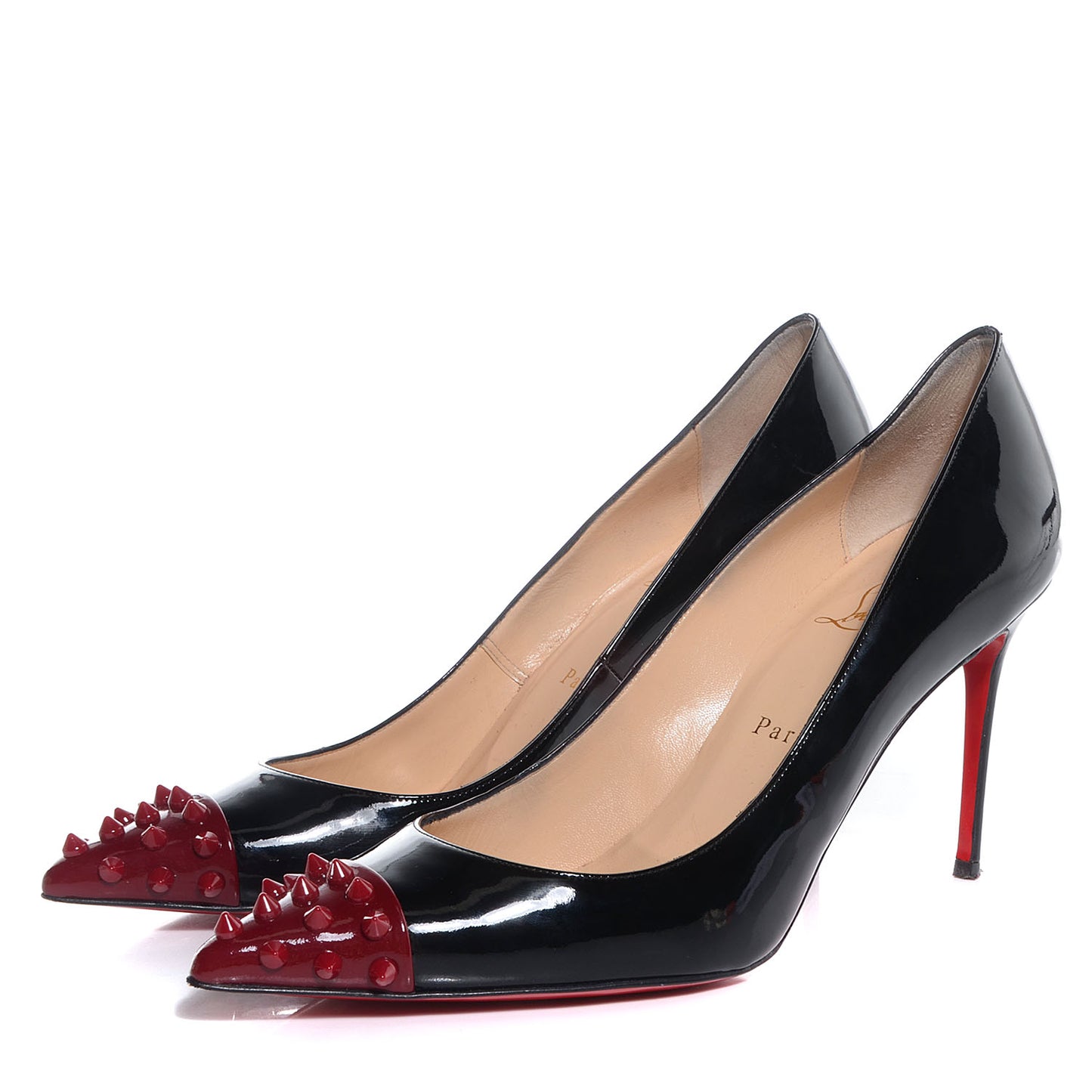 Patent Geo 85 Pumps 40 Black Red