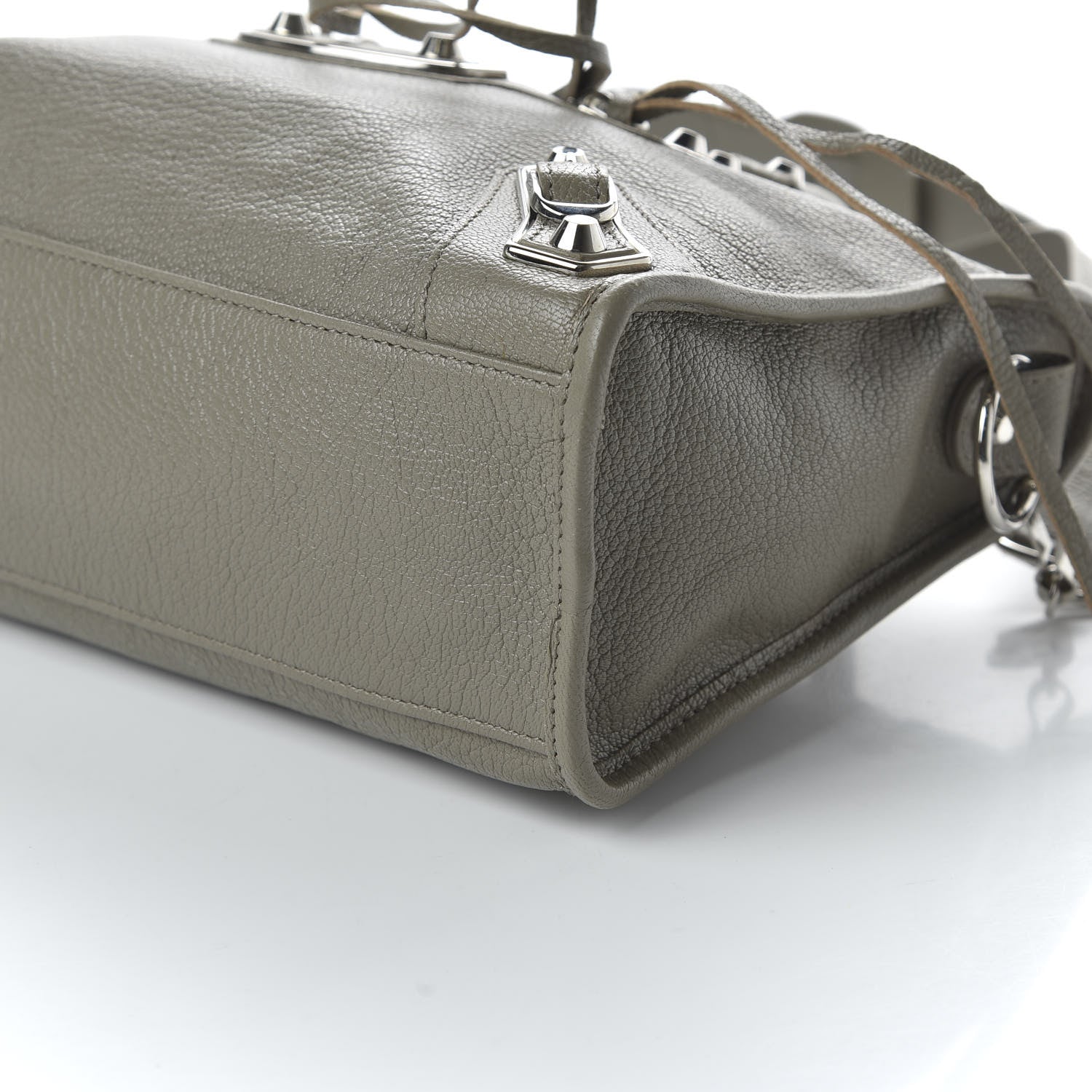 Balenciaga Chevre Silver Metallic Edge Hardware City Gris Taupe 8 of 11