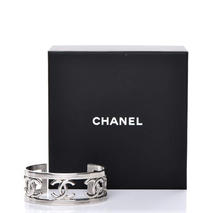 Chanel Metal CC Cuff Silver 5 of 5