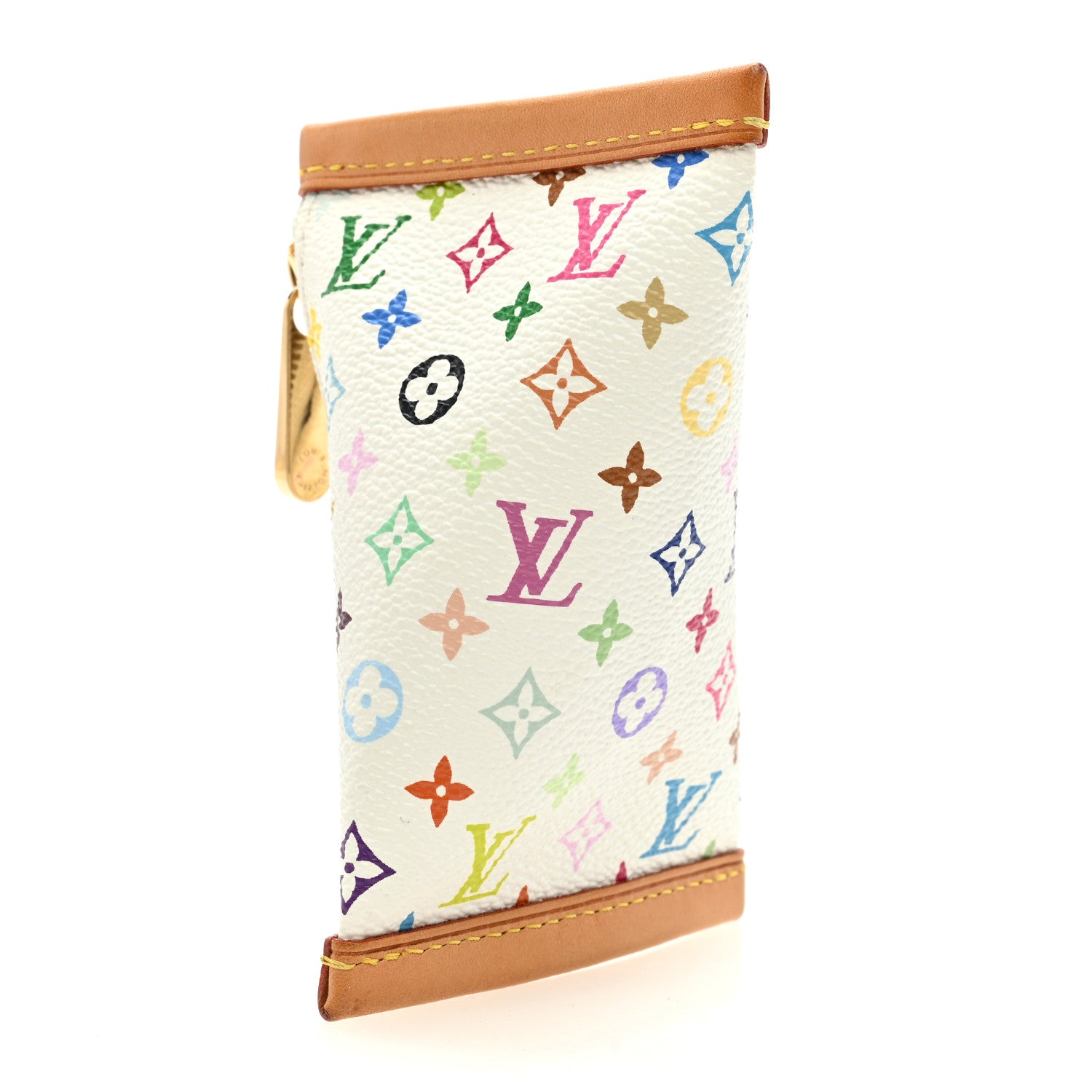 Louis Vuitton LOUIS VUITTON Monogram Multicolor Berlingot Coin Purse White 3 of 6