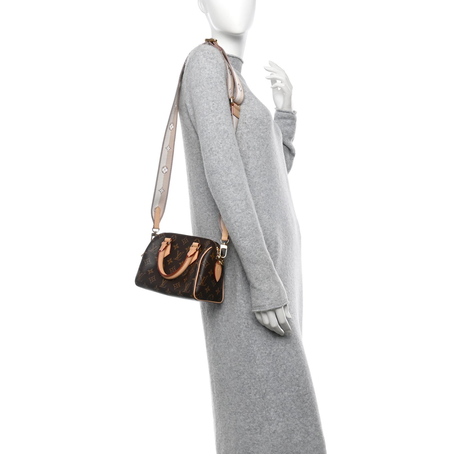 Monogram Speedy Bandouliere 20 Beige