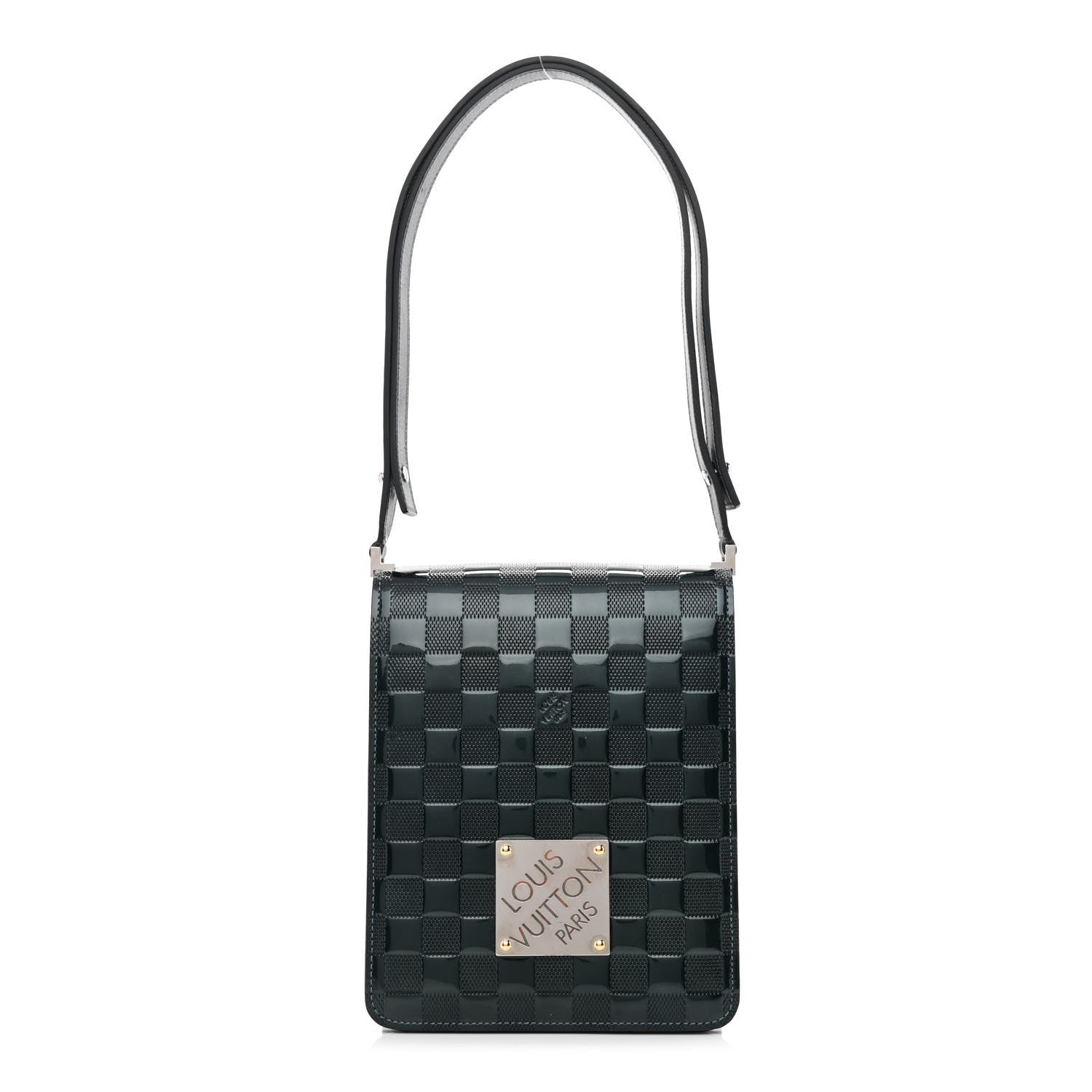 Louis Vuitton Damier Vernis Club Bag Black 3 of 13