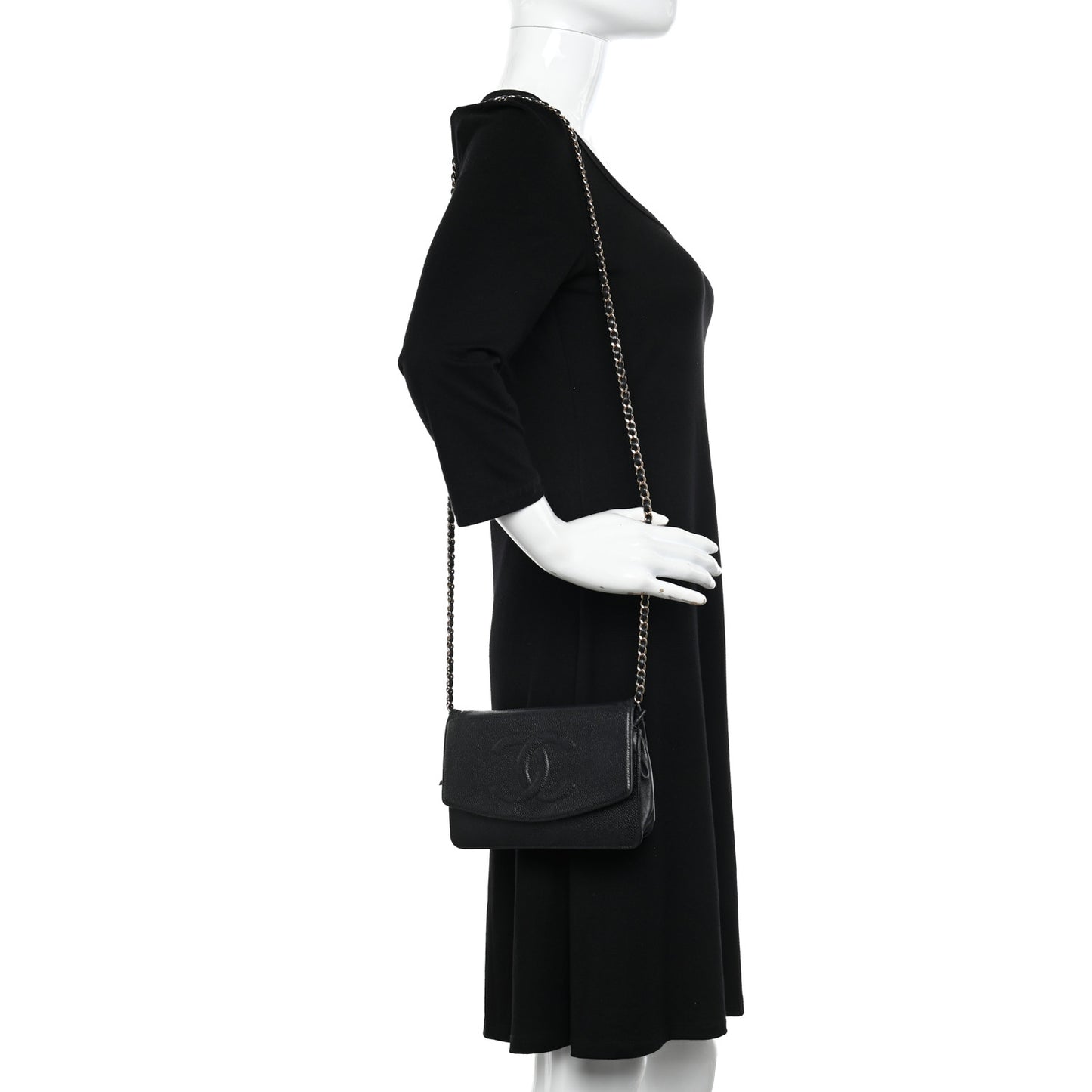 Caviar Timeless CC Wallet on Chain WOC Black