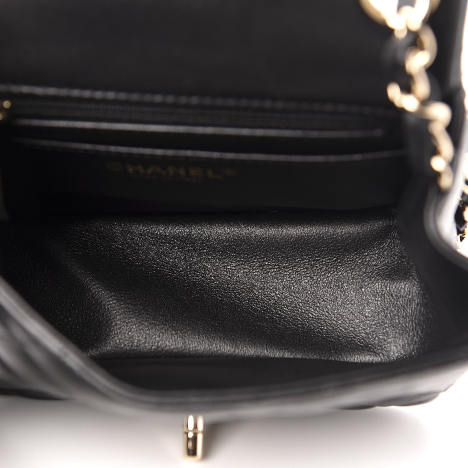 Chanel Lambskin Quilted Mini Square Flap Black 5 of 10