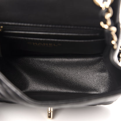 Chanel Lambskin Quilted Mini Square Flap Black 5 of 10