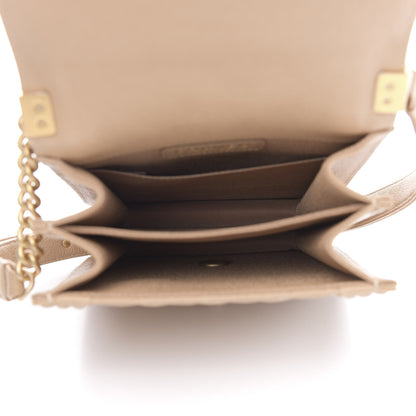 Chanel Caviar Quilted North South Boy Flap Beige 5 of 10