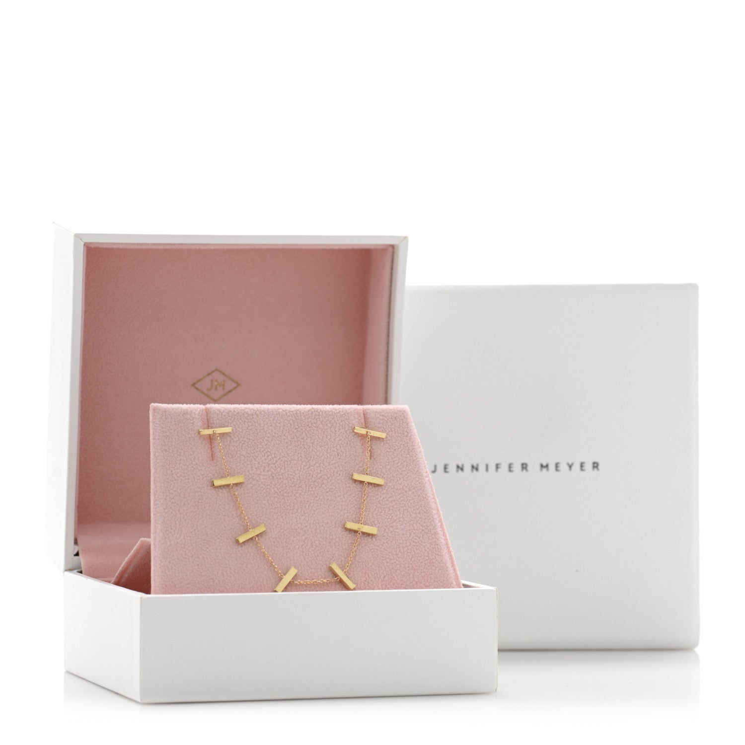 Jennifer Meyer 18K Yellow Gold Cross Bar Necklace 5 of 5