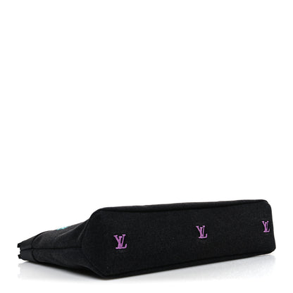 Louis Vuitton Blason Denim Pochette Voyage Souple Black Gradient Blue 4 of 6