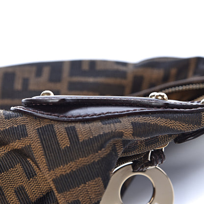 Fendi Zucca Cuoio Lucido Small Chef Hobo Tobacco Moro 8 of 11