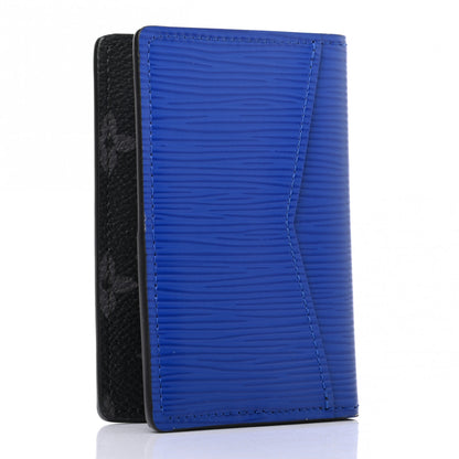 Louis Vuitton Epi Monogram Eclipse Pocket Organizer Blue 3 of 6