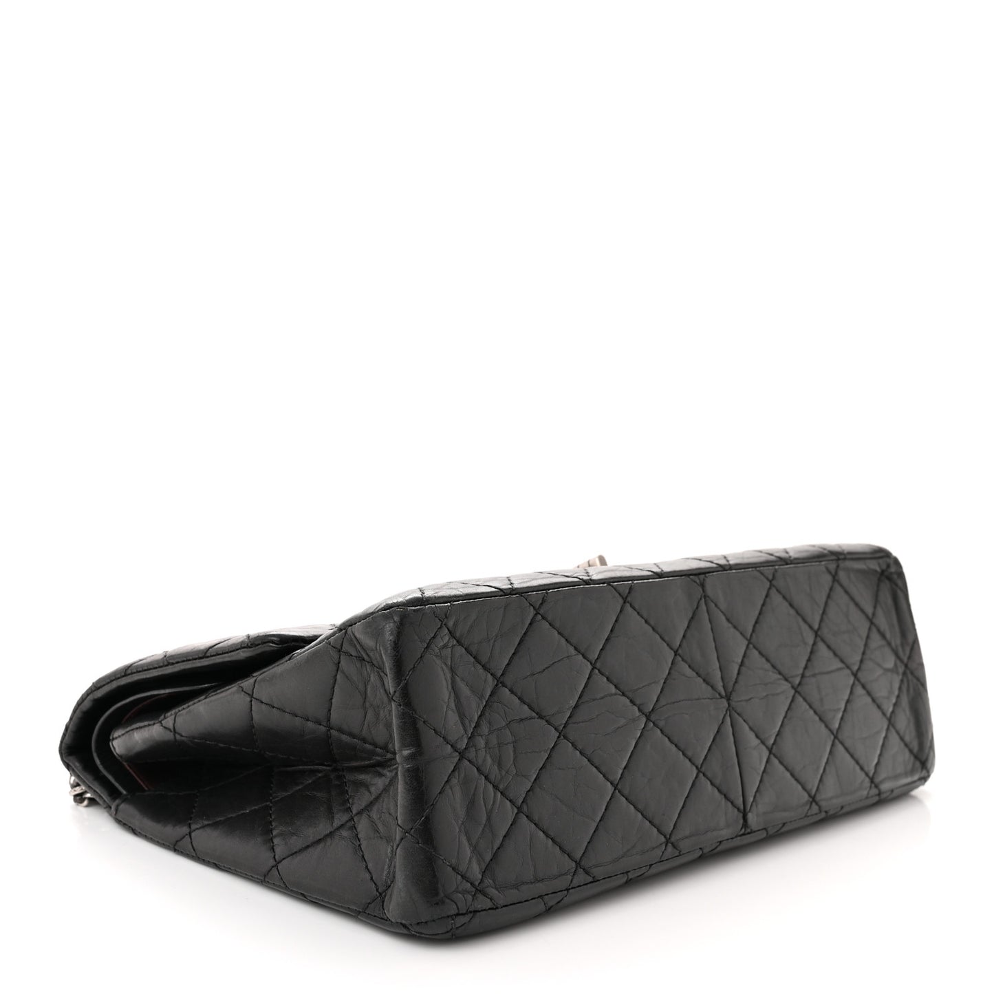 Aged Calfskin Quilted 2.55 Reissue 226 Flap Black