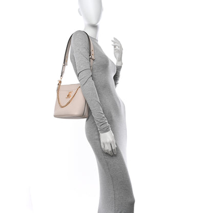 Louis Vuitton Grained Calfskin Lock and Walk Bucket Quartz 2 of 10