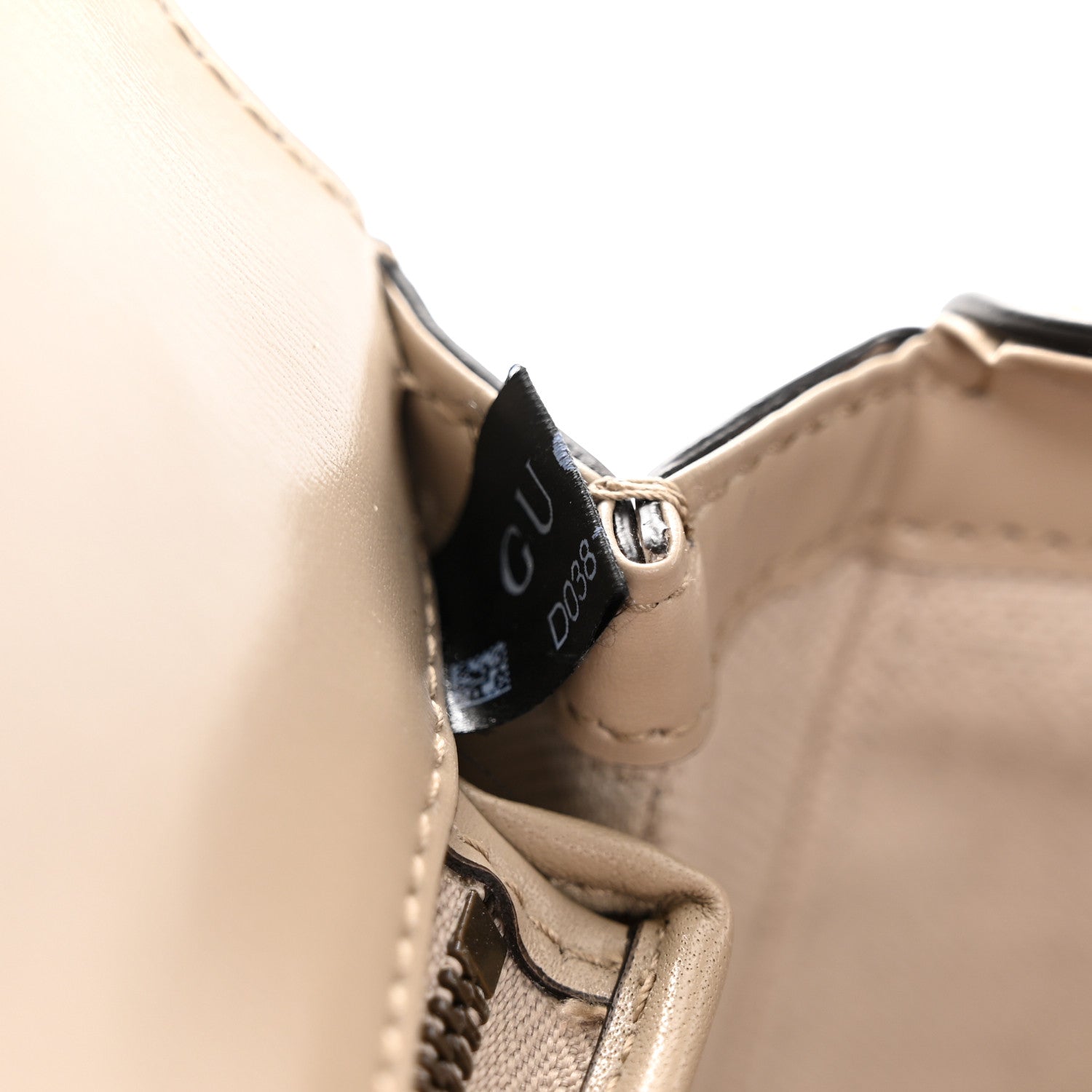 Gucci Boarded Dyana Lux Calfskin Web Small Bamboo 1947 Top Handle Bag Oatmeal 7 of 16