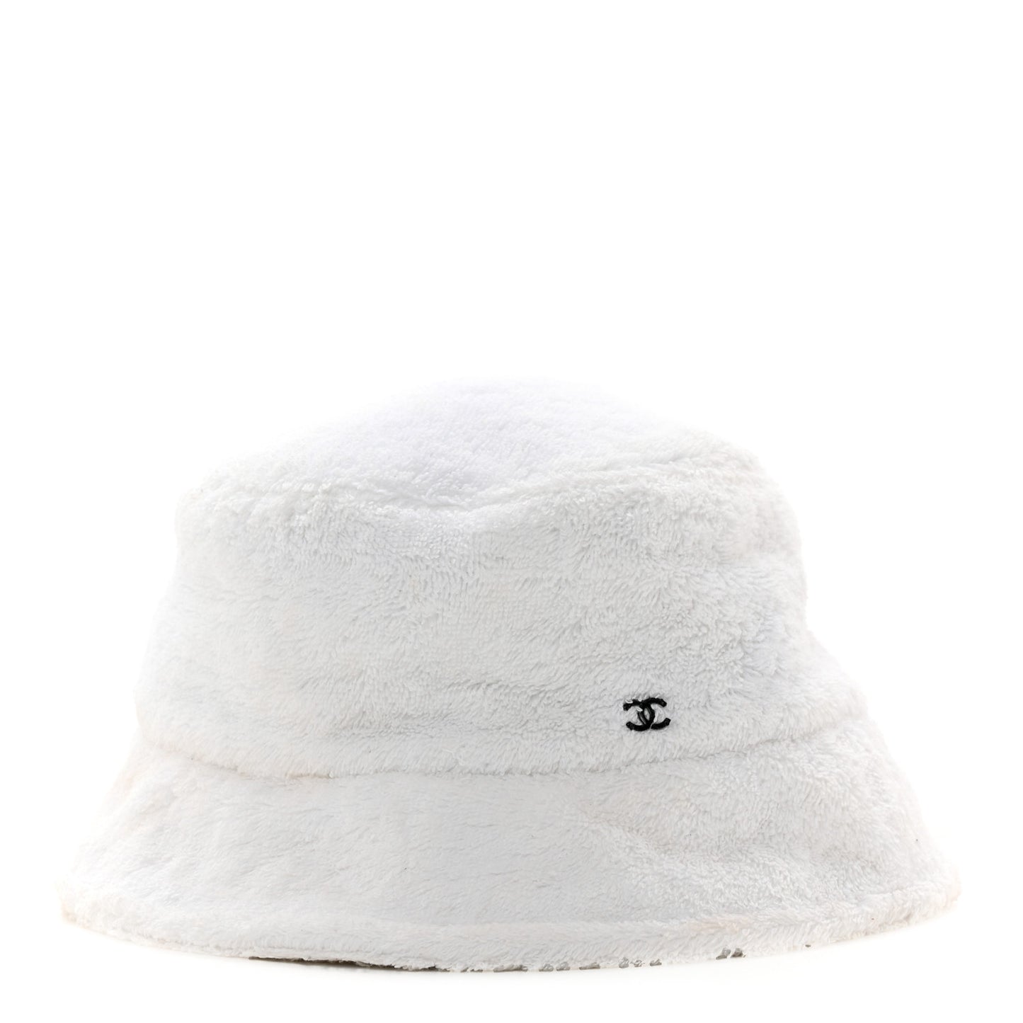 Terry Cloth CC Bucket Hat L White