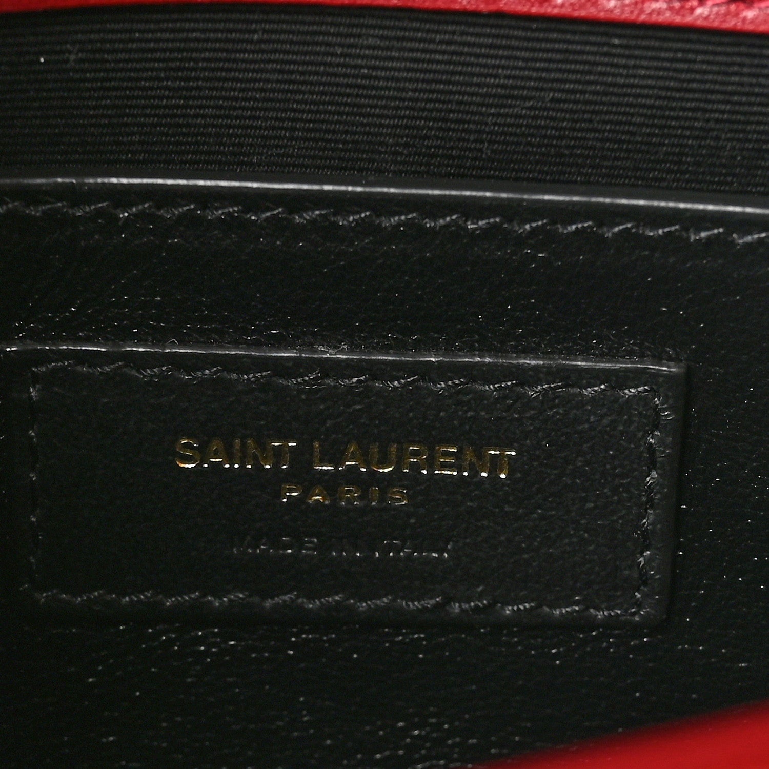 Saint Laurent Nappa Patent Calfskin Two-Toned Small Monogram Kate Satchel Off White Oxblood Red 6 of 9