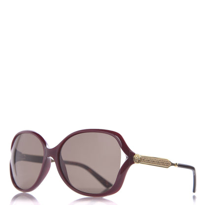 Gucci Acetate Oversized Butterfly Sunglasses GG 0076S Purple 1 of 8