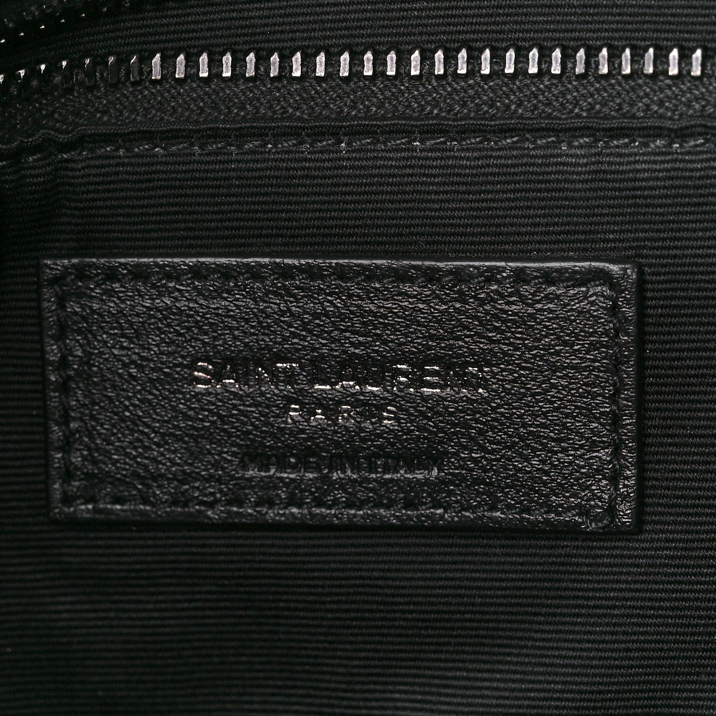 Lambskin Quilted Monogram Monochrome Medium Loulou Puffer Chain Satchel Black