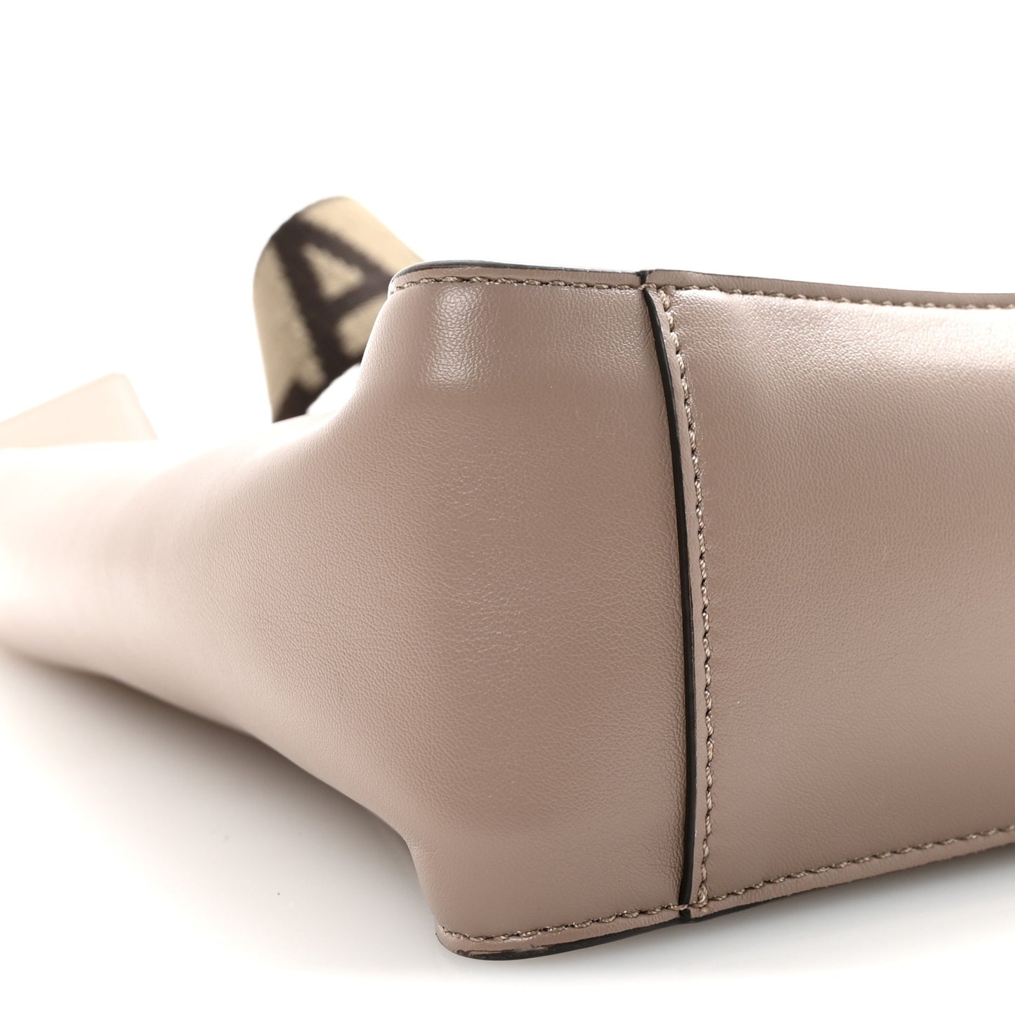 Eco Alter Nappa Perforated Logo Mini Crossbody Dark Taupe