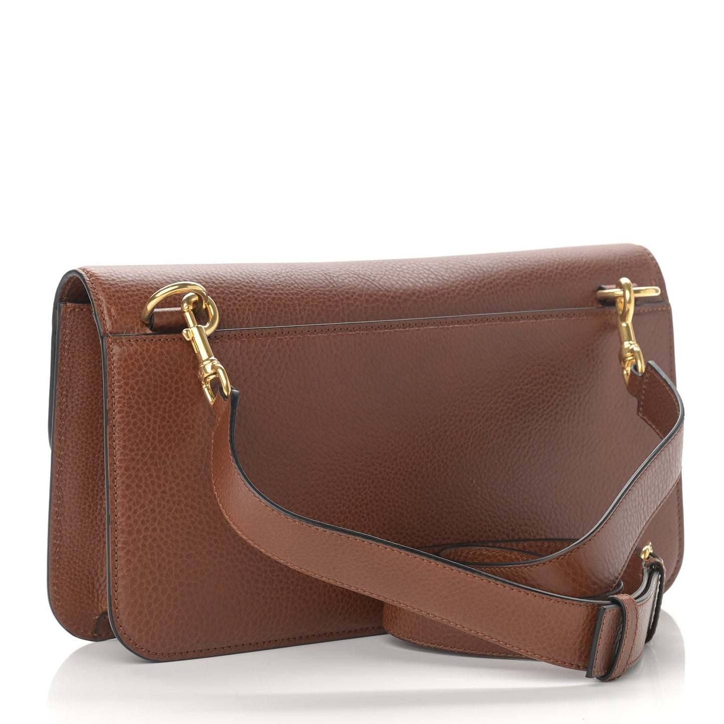 Grained Calfskin Vlogo Loco Messenger Bag Tan
