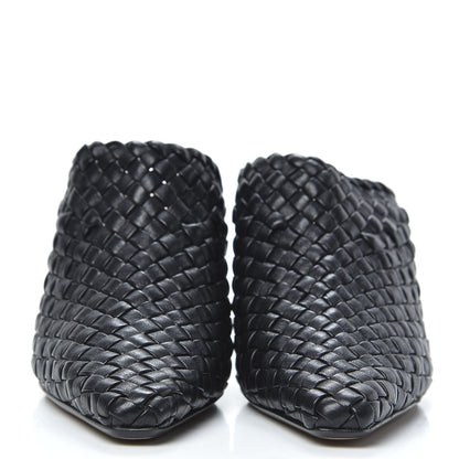 Bottega Veneta Nappa Intrecciato Almond Mules 36.5 Black 2 of 8