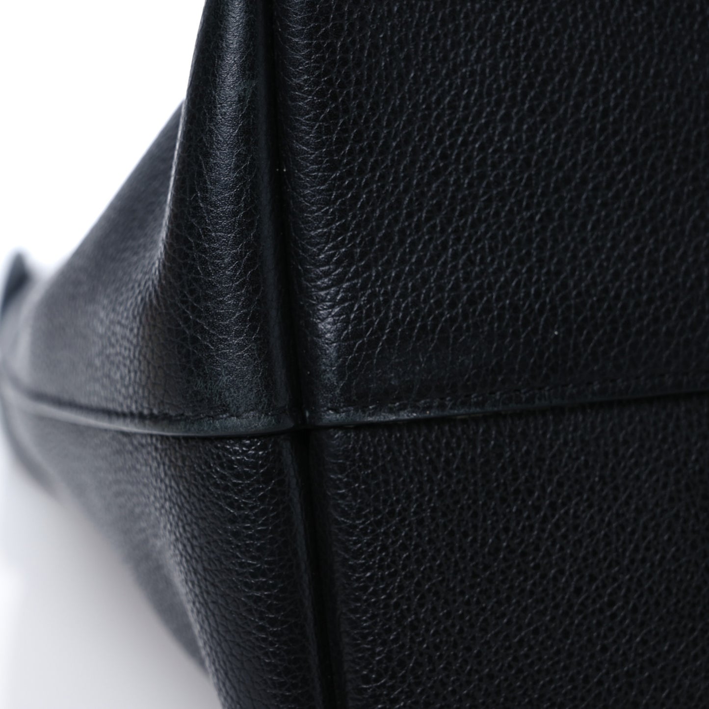 Calfskin Lockme Hobo Black