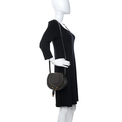 Chloe Calfskin Mini Marcie Round Crossbody Bag Bold Brown 2 of 10