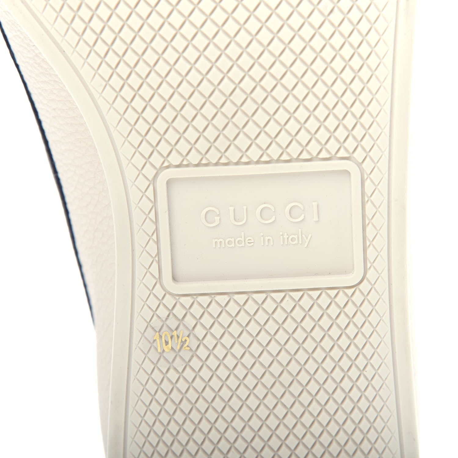 Gucci Calfskin Mens Web Falacer Sneakers 10.5 White Blue 6 of 9