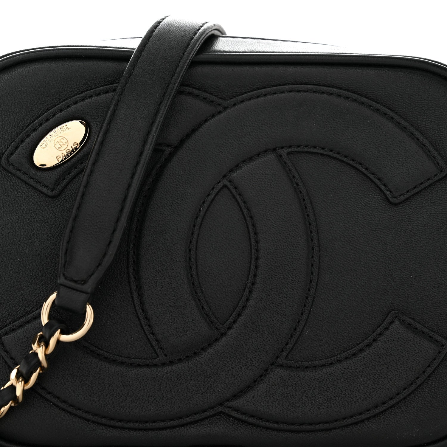Chanel Calfskin CC Mania Camera Case Black 8 of 10