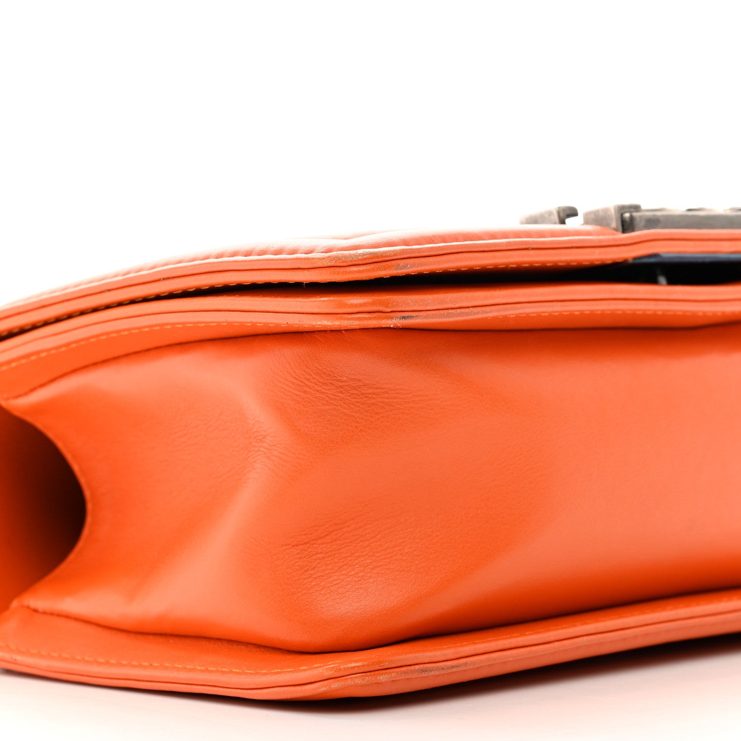 Chanel Snakeskin Small Boy Flap Orange 9 of 11