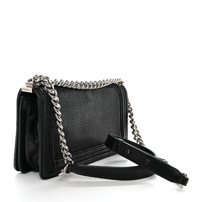 Chanel Galuchat Stingray Medium Boy Flap Black 3 of 12