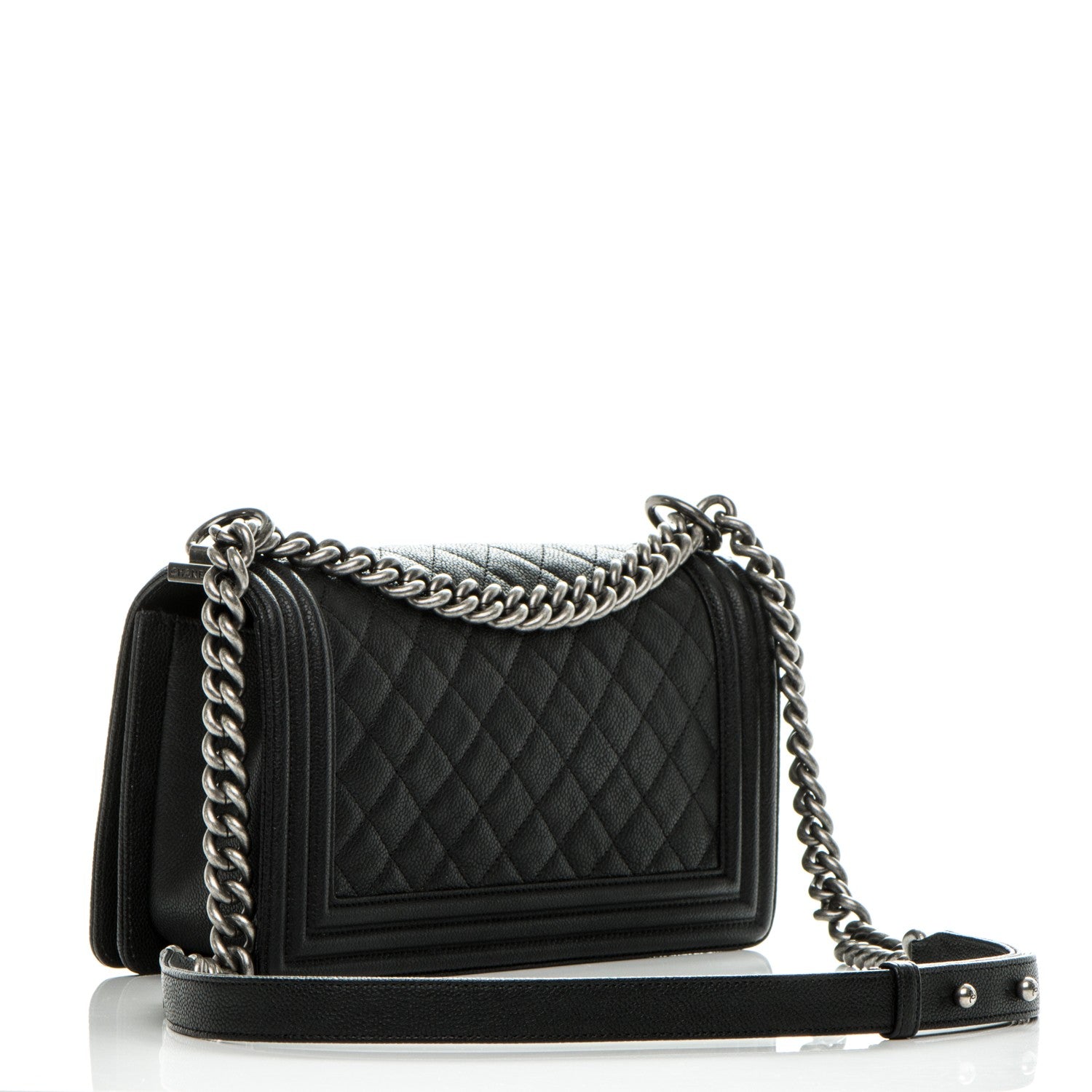 Chanel Caviar Quilted Medium Boy Flap Black 4 of 8