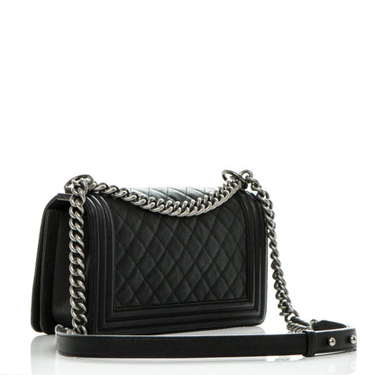 Chanel Caviar Quilted Medium Boy Flap Black 4 of 8