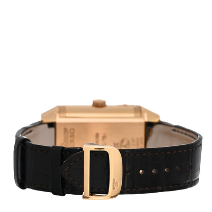 Jaeger-LeCoultre 18K Rose Gold Alligator Reverso Gyrotroubillon Manual Winding Watch 247.2.07 4 of 6